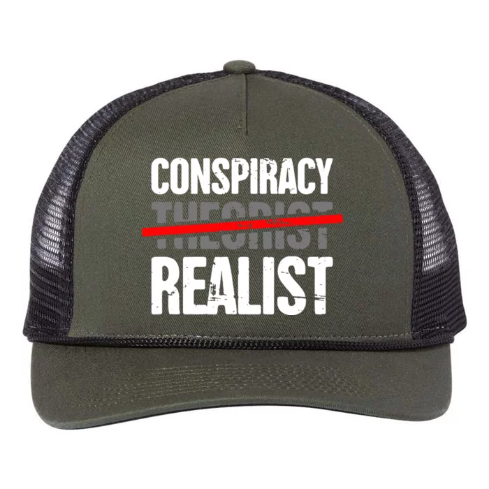 Conspiracy Theory Retro Rope Trucker Hat Cap