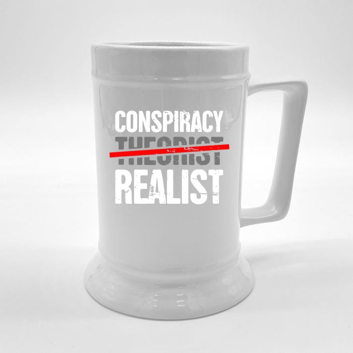 Conspiracy Theory Front & Back Beer Stein