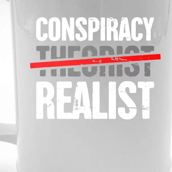 Conspiracy Theory Front & Back Beer Stein