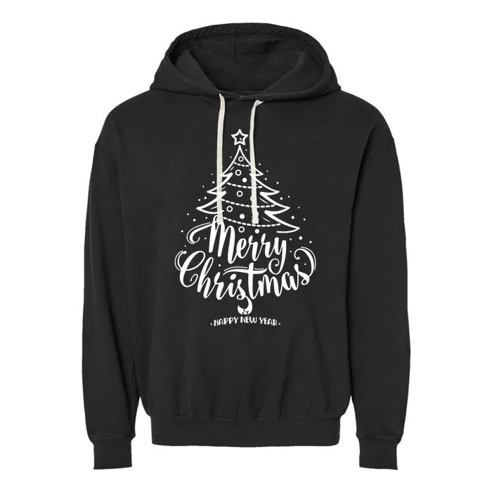 Christmas Tree Garment-Dyed Fleece Hoodie