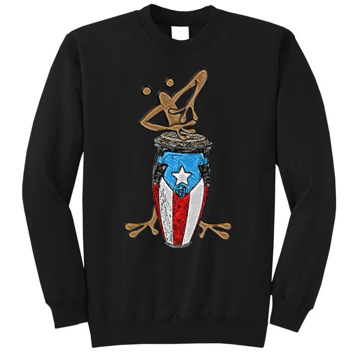 Coqui Taino Conga Boricua Puerto Rican Flag Gift Sweatshirt