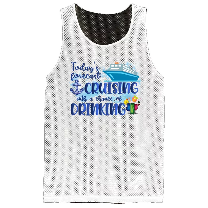 Cruising Together Cruising With A Chance Of Drinking Girl Trip Girl Weekend Mesh Reversible Basketball Jersey Tank