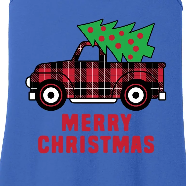 Christmas Truck Cool Gift Ladies Essential Tank