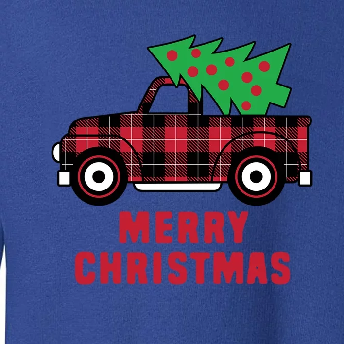 Christmas Truck Cool Gift Toddler Sweatshirt