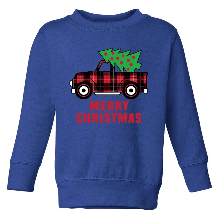 Christmas Truck Cool Gift Toddler Sweatshirt