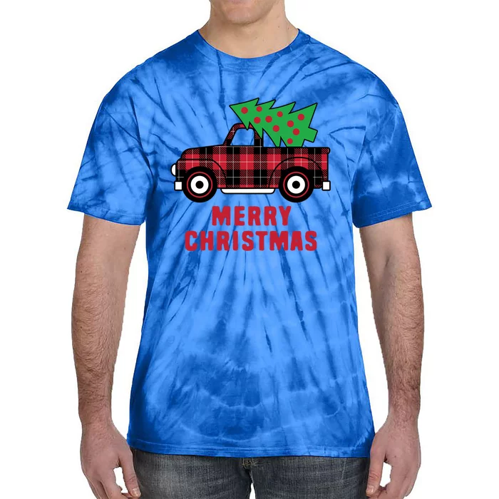 Christmas Truck Cool Gift Tie-Dye T-Shirt