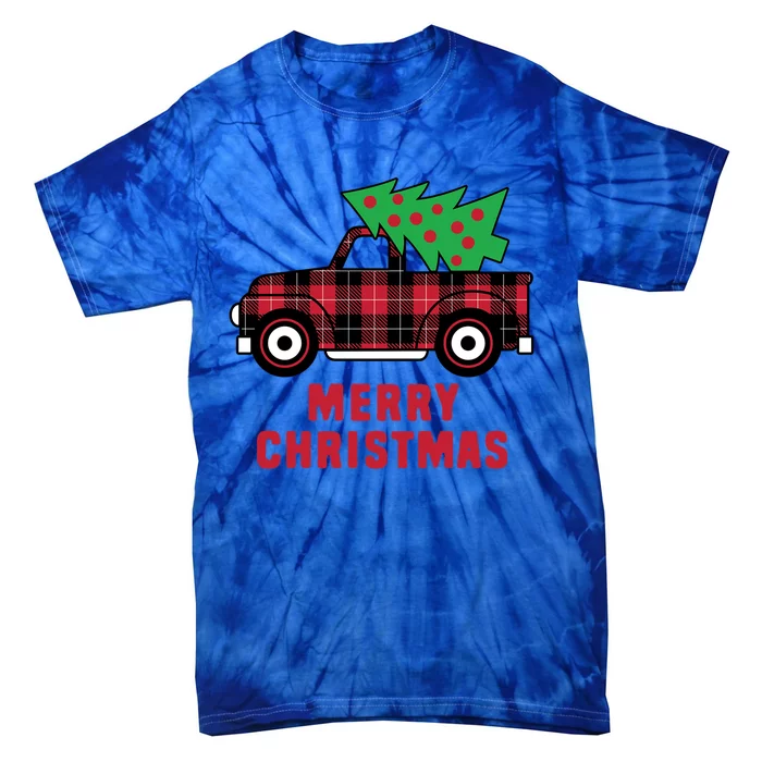 Christmas Truck Cool Gift Tie-Dye T-Shirt