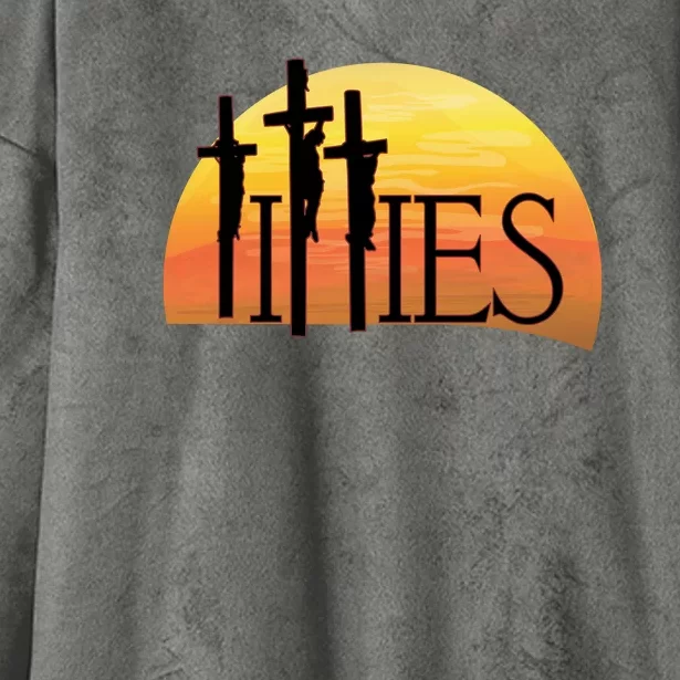 Crucifixion TITTIES Hooded Wearable Blanket