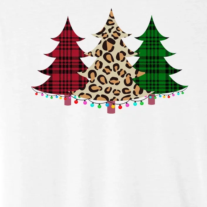 Christmas Tree Cheetah Plaid ChromaSoft Performance T-Shirt