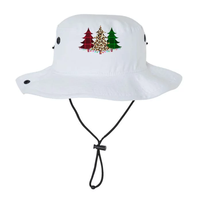 Christmas Tree Cheetah Plaid Legacy Cool Fit Booney Bucket Hat