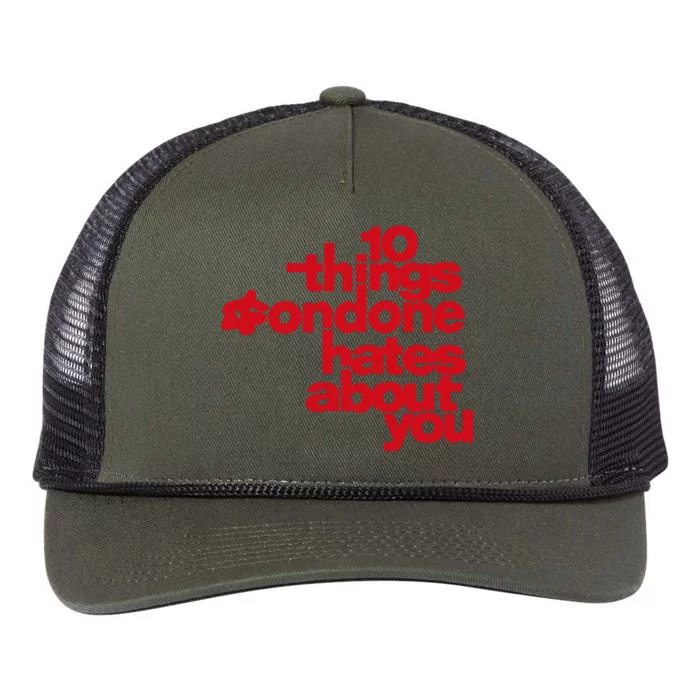 Condoneit Things Condone Hates About You Retro Rope Trucker Hat Cap