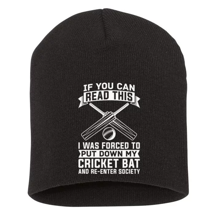 Cricketer Team Club Player Batsman Bowler Short Acrylic Beanie