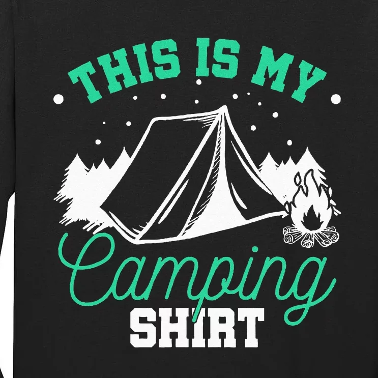 Camping Tent Tall Long Sleeve T-Shirt