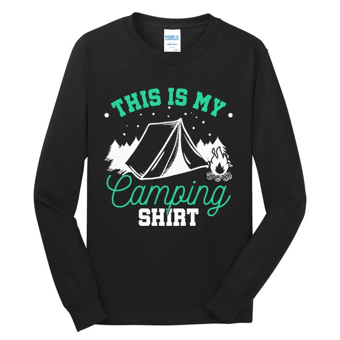 Camping Tent Tall Long Sleeve T-Shirt