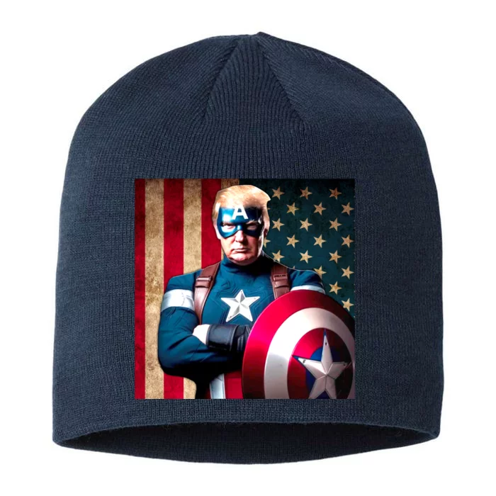 Cool Trump Captain Usa America 8 1/2in Sustainable Knit Beanie