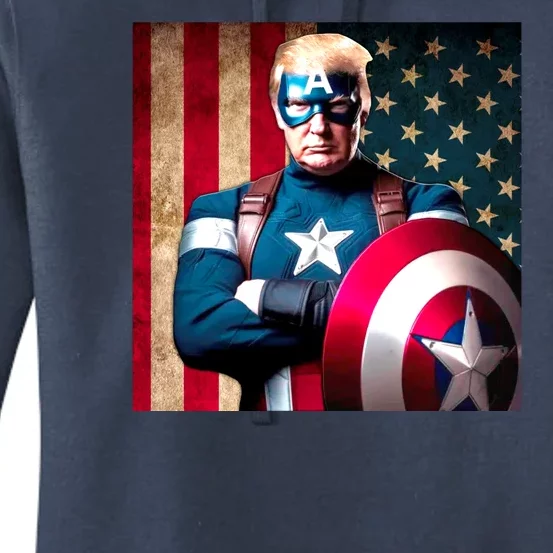 Cool Trump Captain Usa America Women's Pullover Hoodie