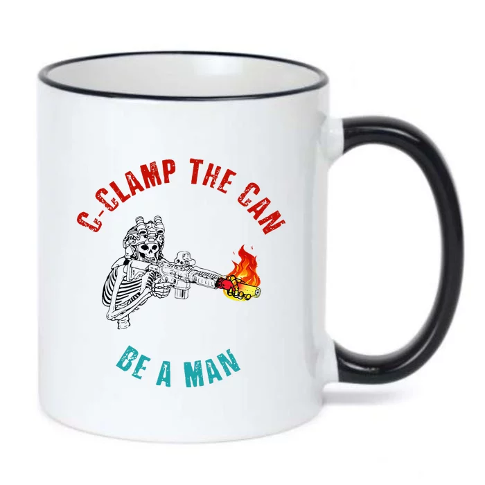 CClamp The Can Be A Man Funny Black Color Changing Mug