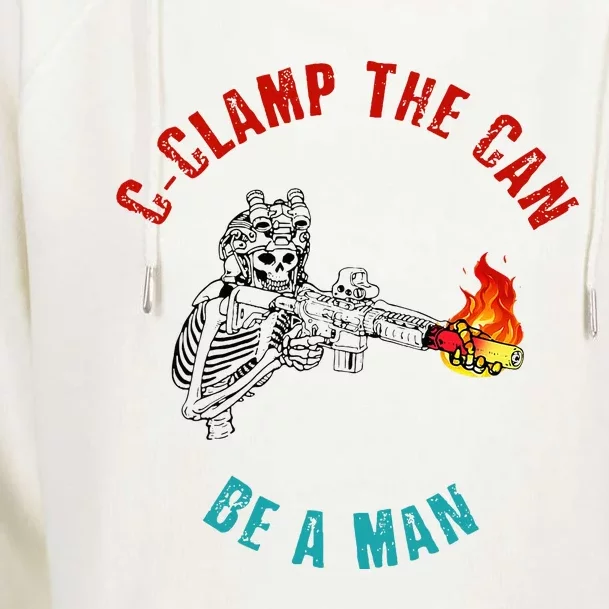 CClamp The Can Be A Man Funny Womens Funnel Neck Pullover Hood