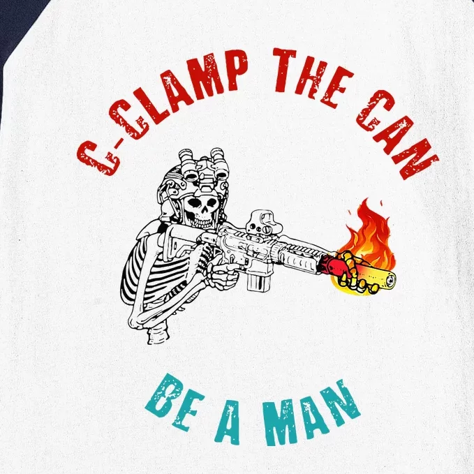 CClamp The Can Be A Man Funny Baseball Sleeve Shirt