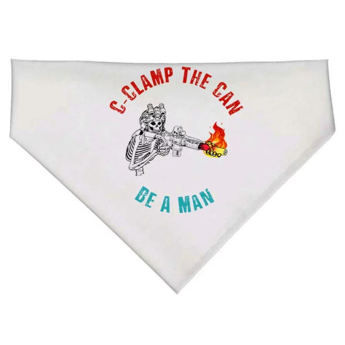 CClamp The Can Be A Man Funny USA-Made Doggie Bandana