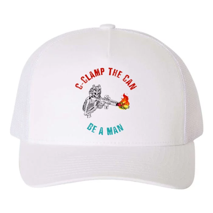 CClamp The Can Be A Man Funny Yupoong Adult 5-Panel Trucker Hat