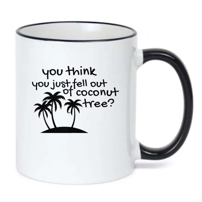 Coconut Tree Campaign Slogan 24 Kamala Statement Democrat Black Color Changing Mug