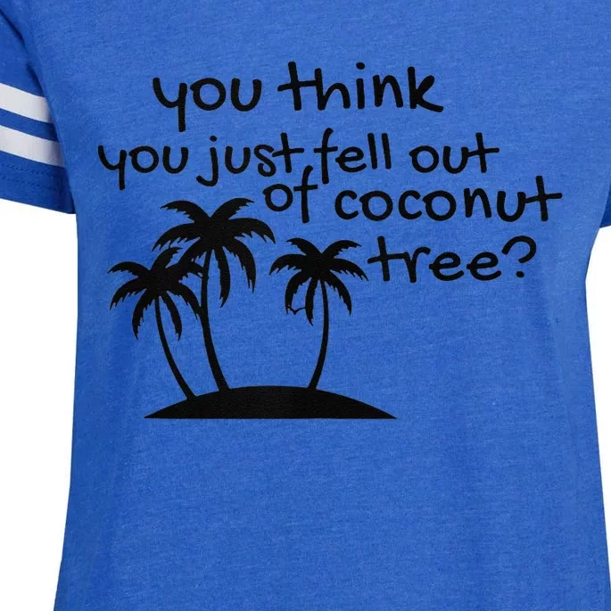 Coconut Tree Campaign Slogan 24 Kamala Statement Democrat Enza Ladies Jersey Football T-Shirt