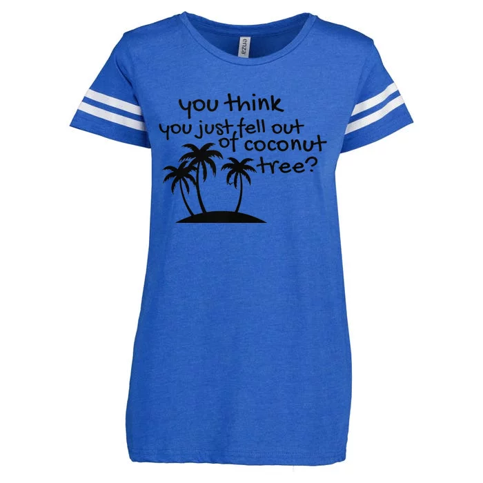 Coconut Tree Campaign Slogan 24 Kamala Statement Democrat Enza Ladies Jersey Football T-Shirt