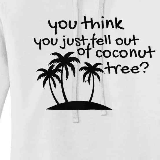 Coconut Tree Campaign Slogan 24 Kamala Statement Democrat Women's Pullover Hoodie