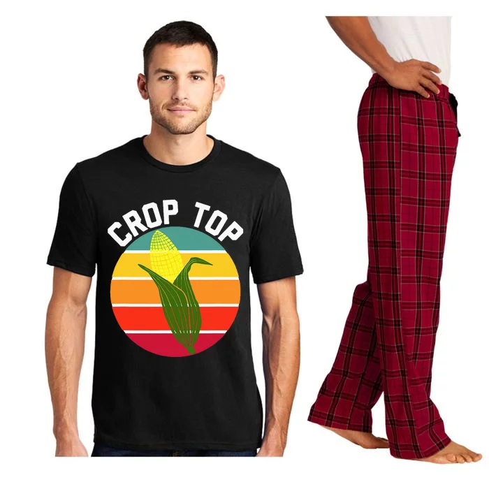 Crop Top Country Fair Joke Pun Corn On The Cob Corny Pajama Set