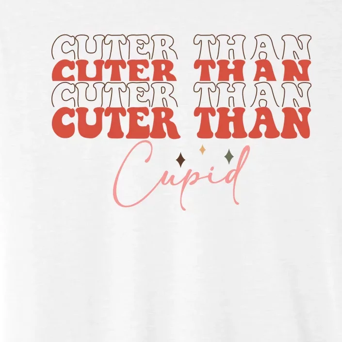 Cuter Than Cupid Groovy Retro Valentine's Day Gift ChromaSoft Performance T-Shirt