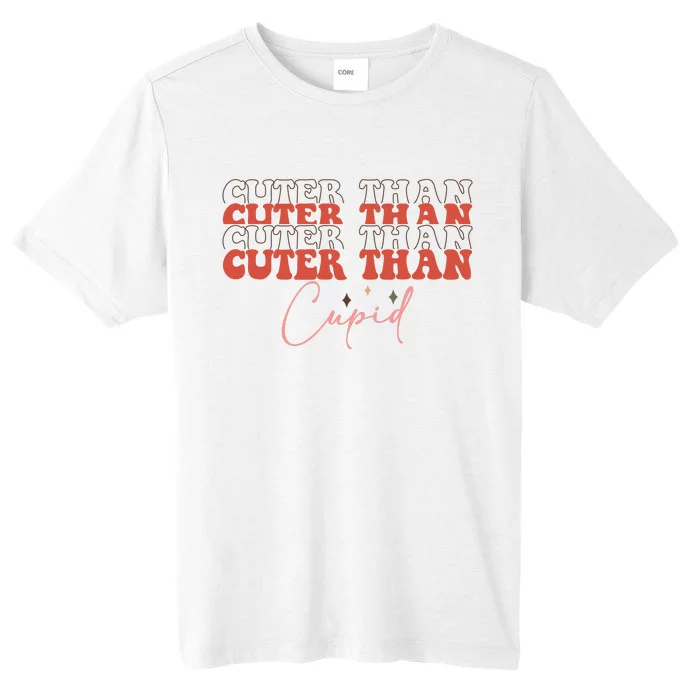 Cuter Than Cupid Groovy Retro Valentine's Day Gift ChromaSoft Performance T-Shirt