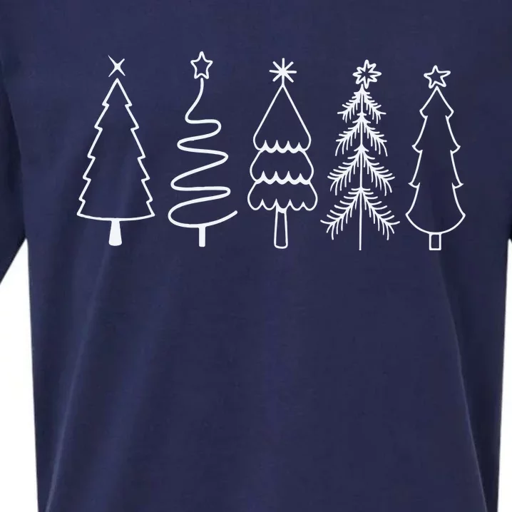 Christmas Trees Sueded Cloud Jersey T-Shirt