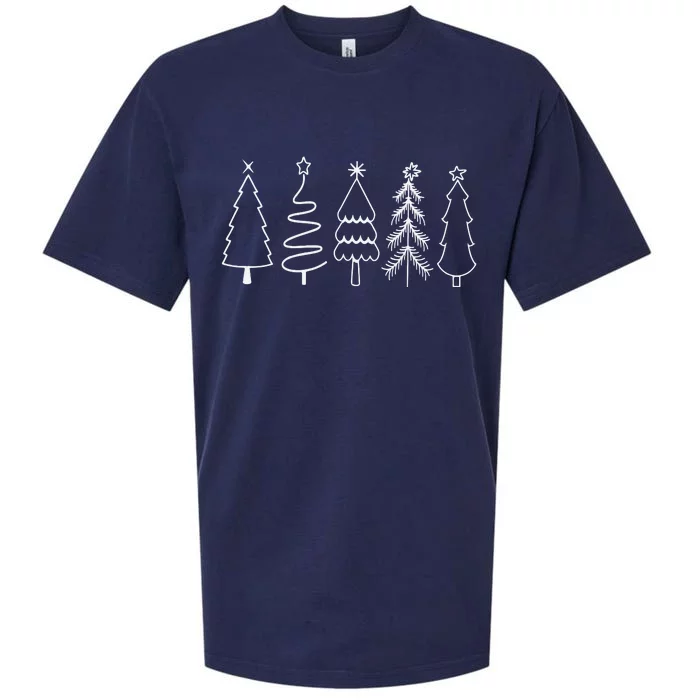 Christmas Trees Sueded Cloud Jersey T-Shirt