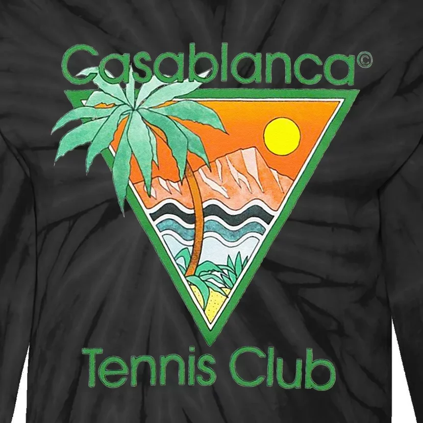 Casablanca Tennis Club Tie-Dye Long Sleeve Shirt