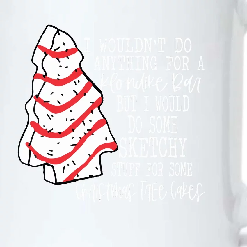 Christmas Tree Cake I Wouldnt Do Anything Xmas Holiday Cake Black Color Changing Mug