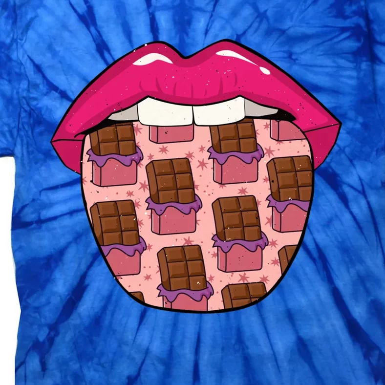 Chocolate Tongue Chocoholic Choco Candy Bar Cocoa Chocolate Gift Tie-Dye T-Shirt