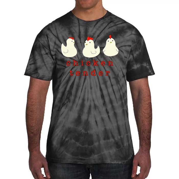 Chicken Tender Chicken Lady Farm Tie-Dye T-Shirt