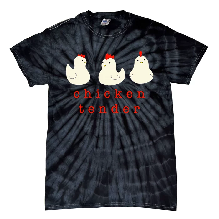 Chicken Tender Chicken Lady Farm Tie-Dye T-Shirt