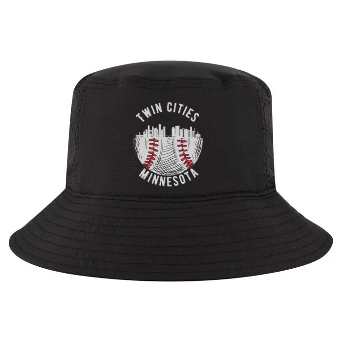 Cool Twin Cities Minnesota MN Baseball Skyline St. Paul MPLS Cool Comfort Performance Bucket Hat