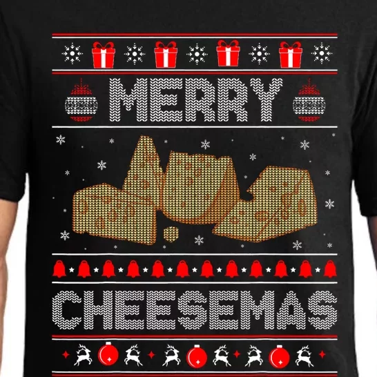 Cheese Tasting Christmas Merry Cheesemas Ugly Sweater Pajama Set