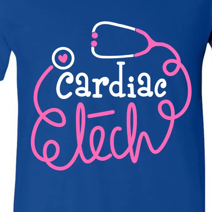 Cardiac Tech Cardiovascular Technologists Cardiac Technician Gift V-Neck T-Shirt