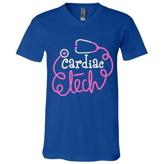 Cardiac Tech Cardiovascular Technologists Cardiac Technician Gift V-Neck T-Shirt