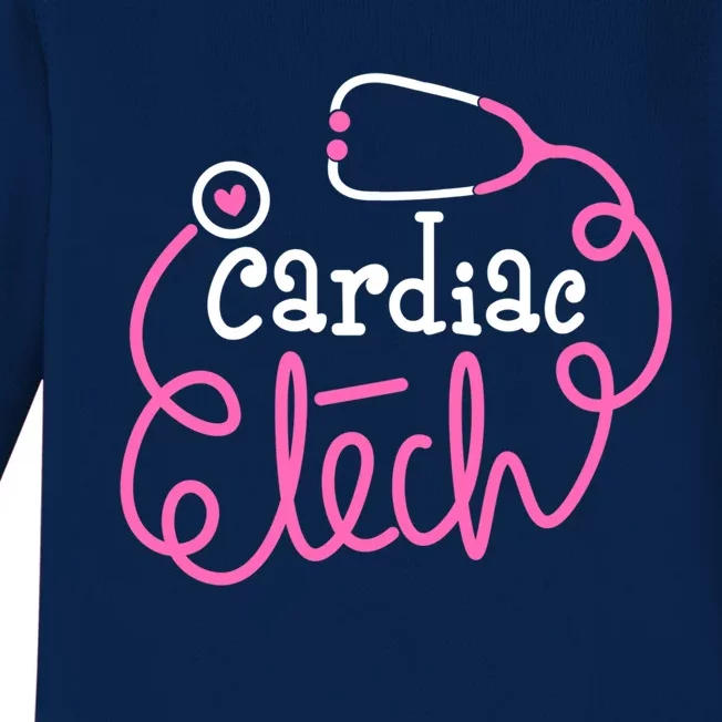 Cardiac Tech Cardiovascular Technologists Cardiac Technician Gift Baby Long Sleeve Bodysuit