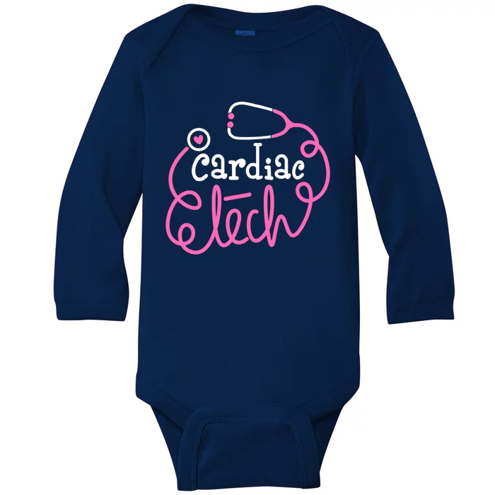 Cardiac Tech Cardiovascular Technologists Cardiac Technician Gift Baby Long Sleeve Bodysuit