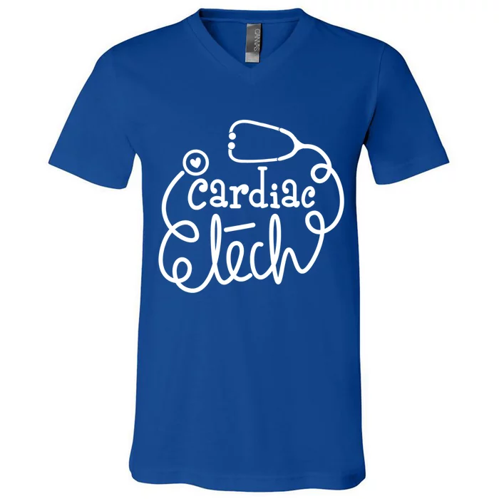 Cardiac Technician Cardiovascular Technologists Cardiac Tech Gift V-Neck T-Shirt