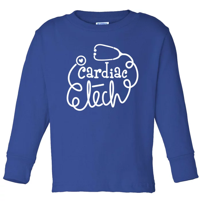 Cardiac Technician Cardiovascular Technologists Cardiac Tech Gift Toddler Long Sleeve Shirt