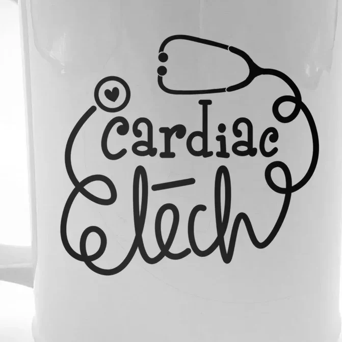 Cardiac Technician Cardiovascular Technologists Cardiac Tech Gift Front & Back Beer Stein