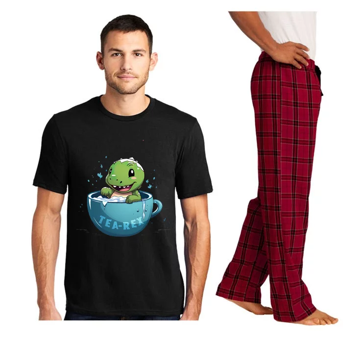 Cute TRex Dinosaur Tea TeaRex Pajama Set