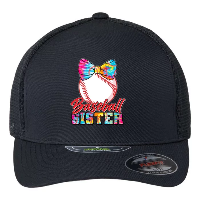 Cute Tie Dye Baseball Sister Flexfit Unipanel Trucker Cap